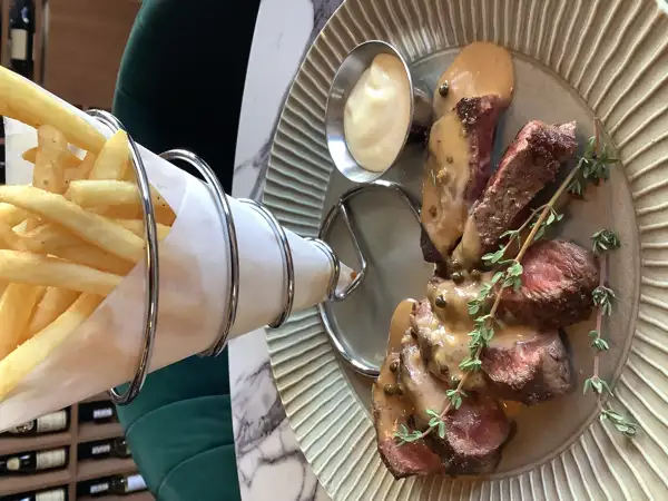 Steak frites at Bistro Colette. 