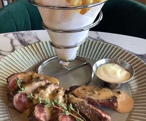 Steak frites at Bistro Colette. 