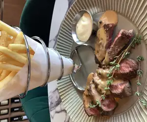 Steak frites at Bistro Colette. 