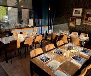 Private event space at Flights wine bar. 