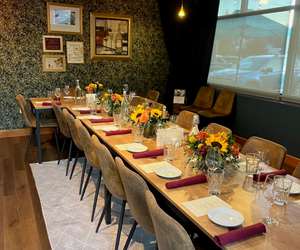 Table arrangement for a special event. 